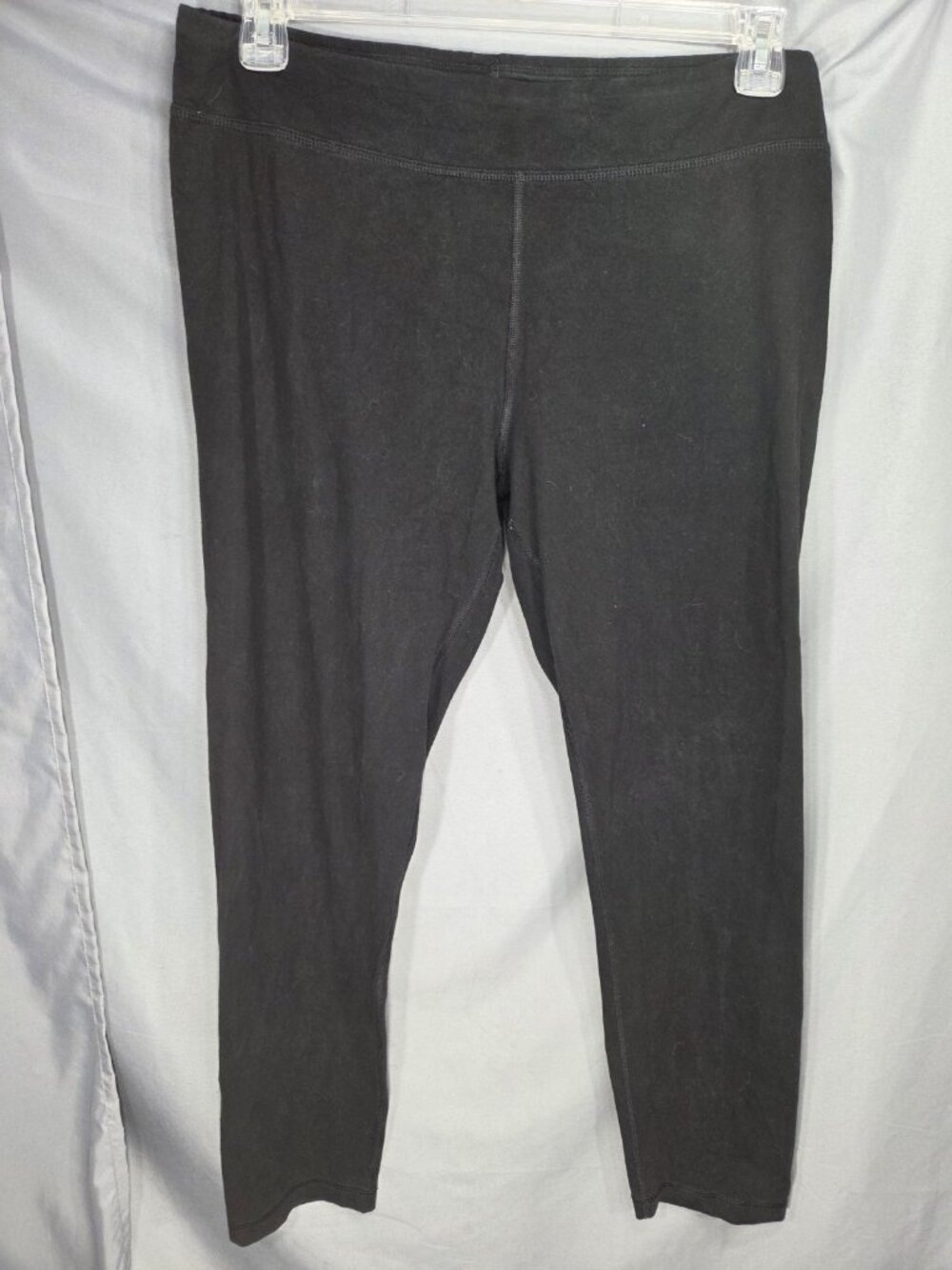 Athletic Works Black Elastic Waist Pull On Exercise Ankle Leggings Size XLarge